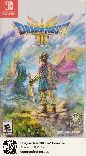 Dragon Quest III HD-2D Remake Nintendo Switch, NTSC box front