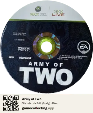 Army of Two Xbox 360, PAL disc