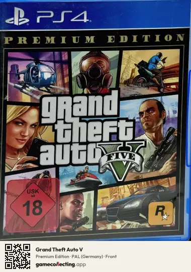 Grand Theft Auto V PlayStation 4, Germany box front