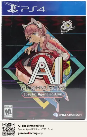 AI: The Somnium Files PlayStation 4, NTSC box front