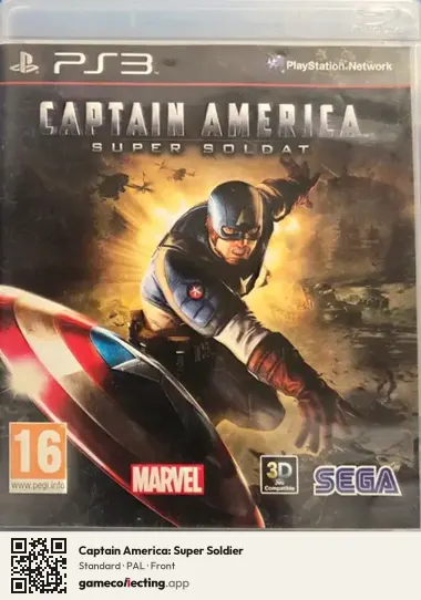 Captain America: Super Soldier PlayStation 3, PAL box front