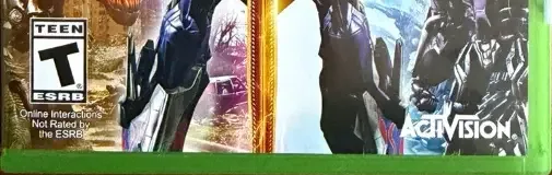 Transformers: Rise of the Dark Spark, the ESRB box on its front