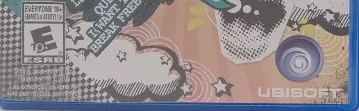 Just Sing, the ESRB box on its front