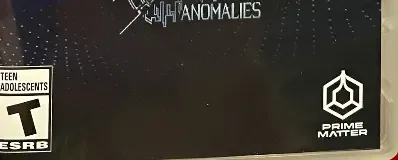 Mato Anomalies, the ESRB box on its front