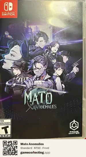 Mato Anomalies Nintendo Switch, NTSC box front