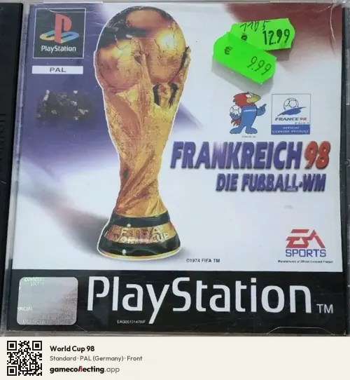 World Cup 98 PlayStation, Germany box front