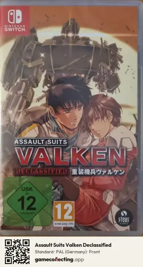 Assault Suits Valken Declassified Nintendo Switch, Germany box front