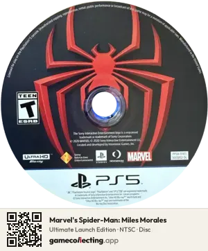 Marvel's Spider-Man: Miles Morales PlayStation 5, NTSC disc