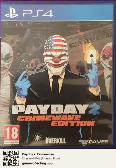 Payday 2: Crimewave PlayStation 4, France box front