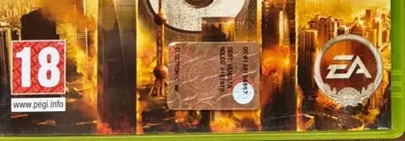 Army of Two: The 40th Day, the PEGI square on its front