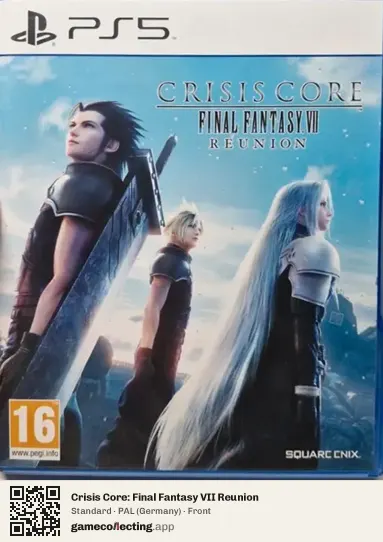 Crisis Core: Final Fantasy VII Reunion PlayStation 5, Germany box front