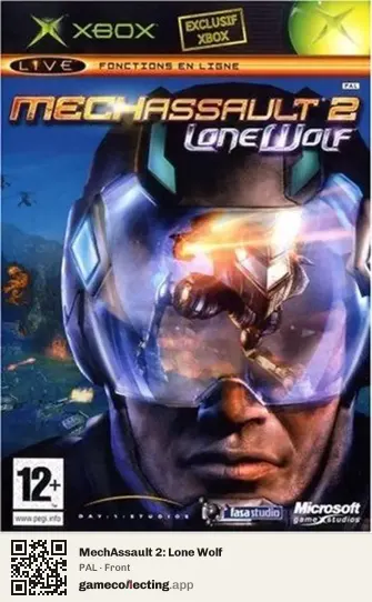 MechAssault 2: Lone Wolf Xbox, PAL box front