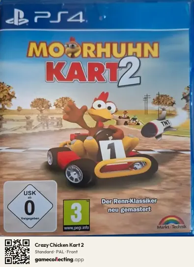 Crazy Chicken Kart 2 PlayStation 4, PAL box front