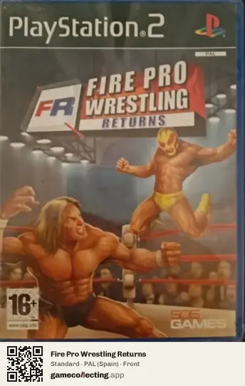 Fire Pro Wrestling Returns PlayStation 2, Spain box front