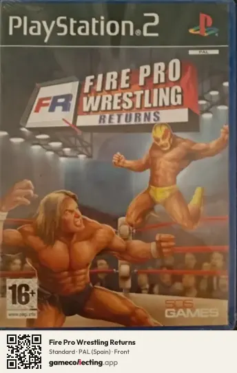 Fire Pro Wrestling Returns PlayStation 2, Spain box front