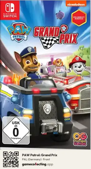 PAW Patrol: Grand Prix Nintendo Switch, Germany box front