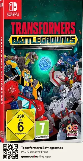 Transformers: Battlegrounds Nintendo Switch, Germany box front