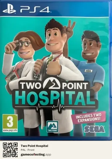Two Point Hospital PlayStation 4, PAL box front