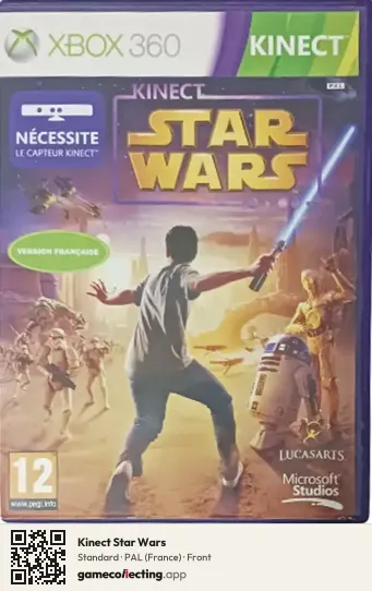 Kinect Star Wars Xbox 360, France box front