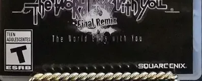 The World Ends with You: Final Remix, the ESRB box on its front