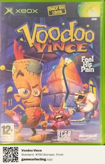 Voodoo Vince Xbox, Europe box front