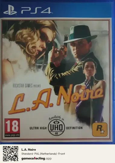 L.A. Noire PlayStation 4, Netherlands box front