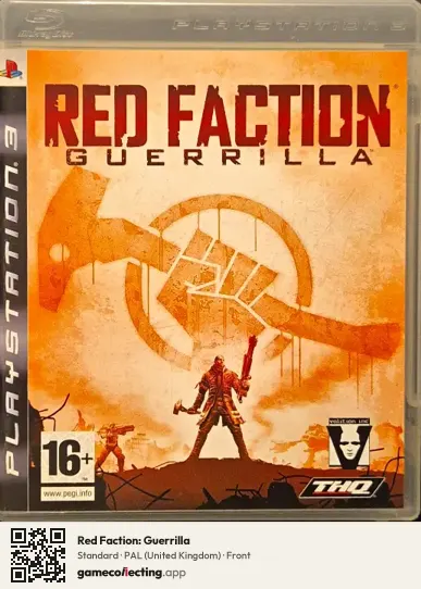 Red Faction: Guerrilla PlayStation 3, United Kingdom box front