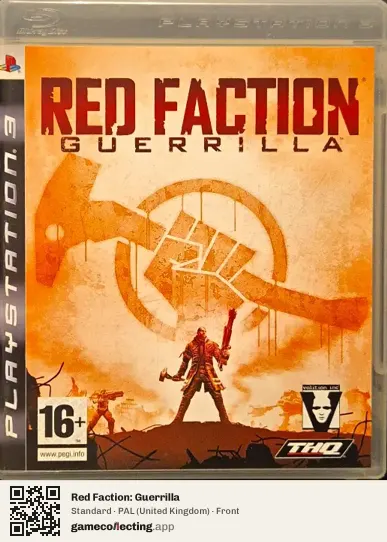 Red Faction: Guerrilla PlayStation 3, United Kingdom box front