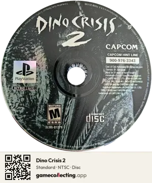 Dino Crisis 2 PlayStation, NTSC disc