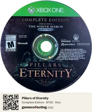 Pillars of Eternity Xbox One, NTSC disc