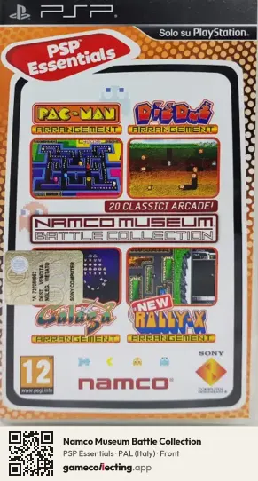 Namco Museum Battle Collection PlayStation Portable, Italy box front