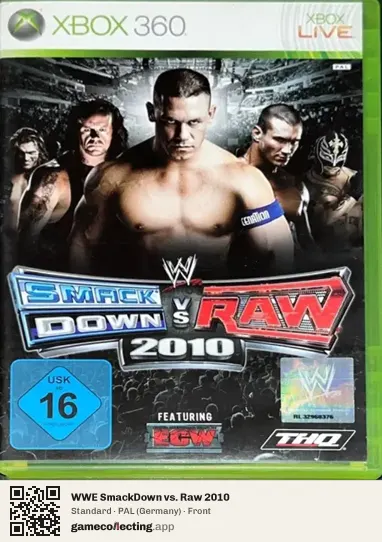 WWE SmackDown vs. Raw 2010 Xbox 360, Germany box front