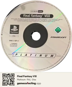 Final Fantasy VIII PlayStation, PAL disc