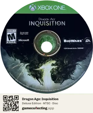 Dragon Age: Inquisition Xbox One, NTSC disc