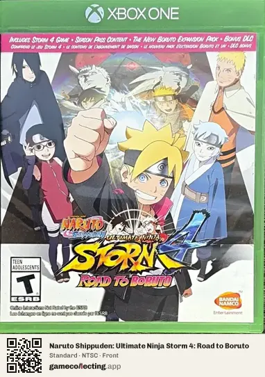 Naruto Shippuden: Ultimate Ninja Storm 4: Road to Boruto Xbox One, NTSC box front