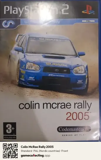 Colin McRae Rally 2005 PlayStation 2, Nordic countries box front