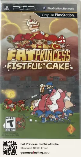 Fat Princess: Fistful of Cake PlayStation Portable, NTSC box front