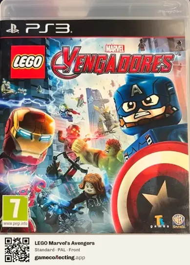 LEGO Marvel's Avengers PlayStation 3, PAL box front