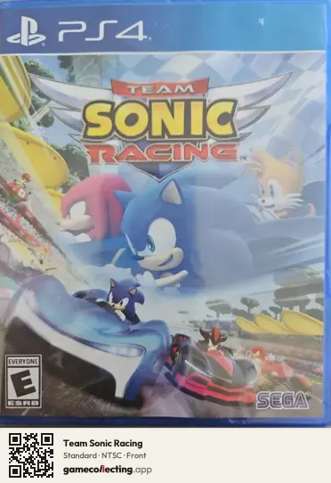 Team Sonic Racing PlayStation 4, NTSC box front
