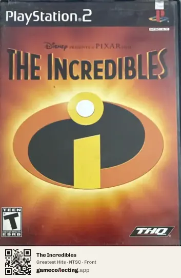 The Incredibles PlayStation 2, NTSC box front