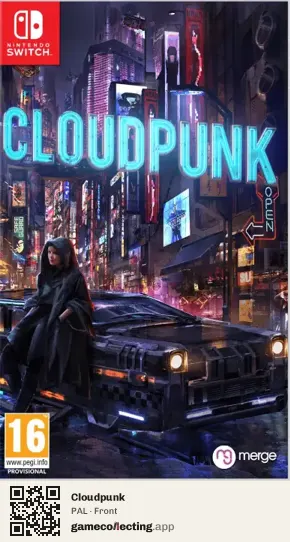 Cloudpunk Nintendo Switch, PAL box front