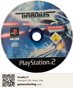 Gradius V PlayStation 2, PAL disc