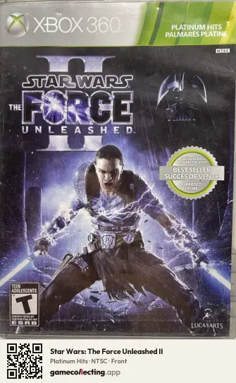 Star Wars: The Force Unleashed II Xbox 360, NTSC box front