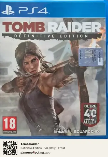 Tomb Raider PlayStation 4, Italy box front