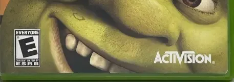 Shrek 2, the ESRB box on its front