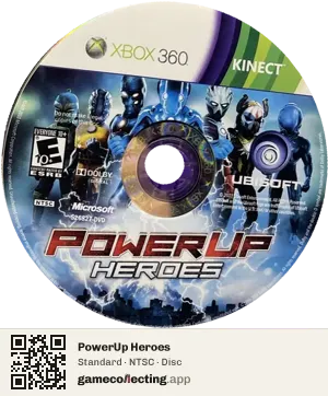 PowerUp Heroes Xbox 360, NTSC disc