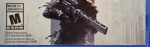 Killzone: Shadow Fall, the ESRB box on its front