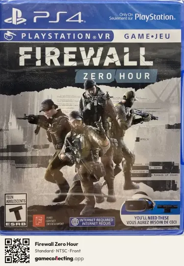 Firewall Zero Hour PlayStation 4, NTSC box front