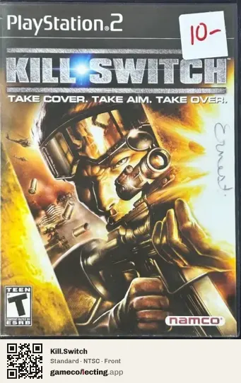 Kill.Switch PlayStation 2, NTSC box front