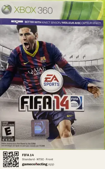 FIFA 14 Xbox 360, NTSC box front